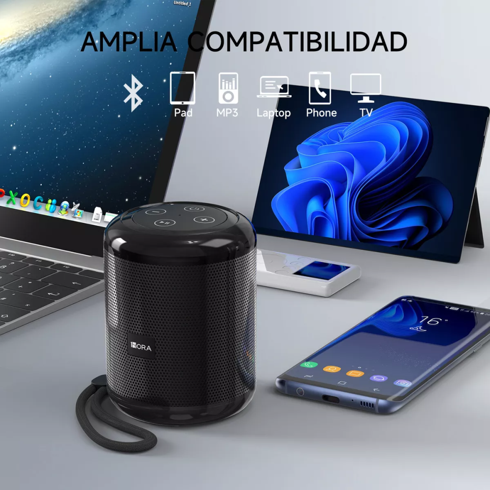 Mini Parlante Portatil Recargable 1 Hora De Bateria Radiofm