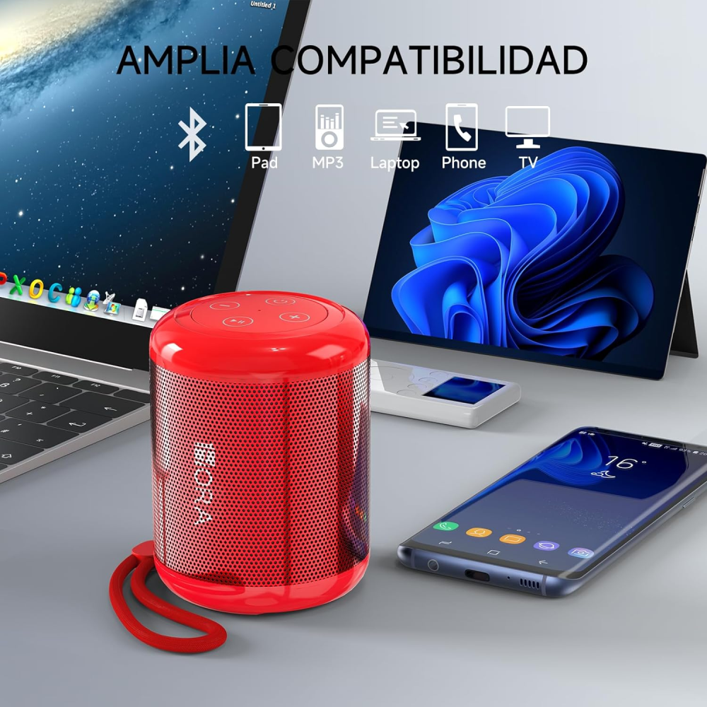 Mini Parlante Portatil Recargable 7 Horas De Bateria Radiofm