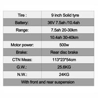 Thumbnail for Scooter Patineta Eléctrica 500w Freno De Disco Bluetooth App