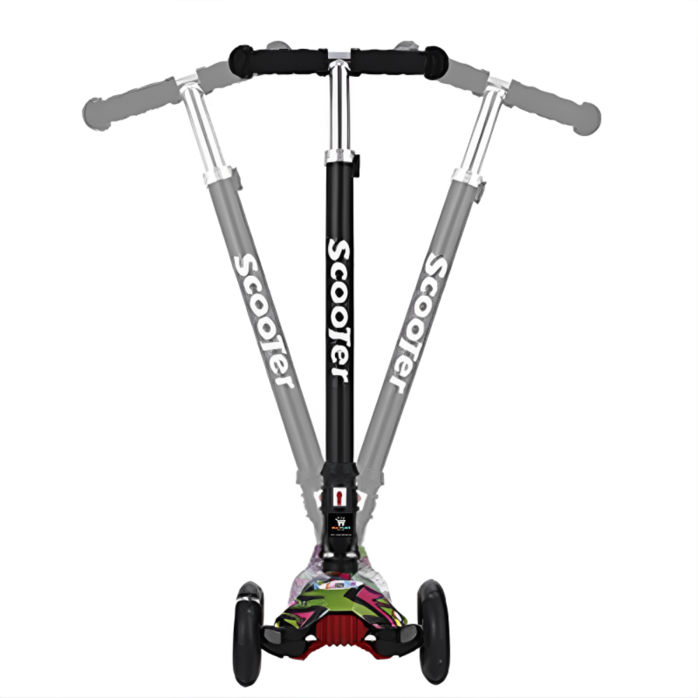 Monopatín Scooter Niños Moderna Luces Led Ref307 Plegable Seguridad