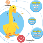 Pato Bailarín Recargable Repite Sonidos Incluye Sombrero
