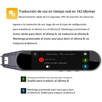 Lapiz Pluma Traductora Idiomas Texto A Voz 142 Idiomas B400