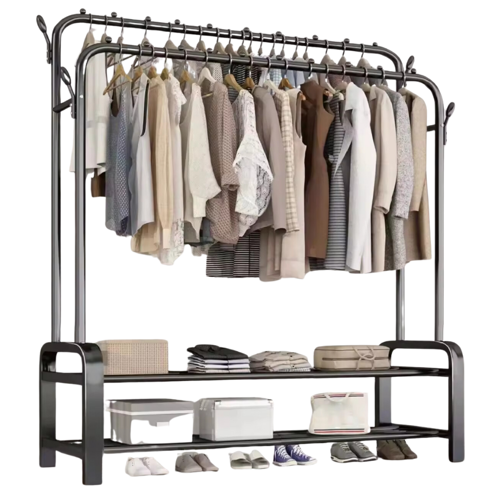 Perchero Zapatero Doble Alta Resistencia 60kg Multifuncion