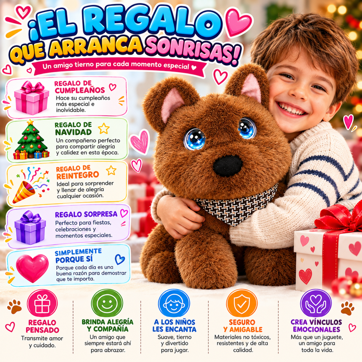 Peluche Interactivo Inteligencia Artificial Voz App Tuya Wifi