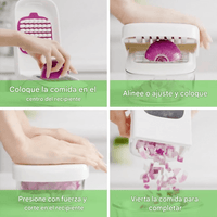 Thumbnail for Picador Frutas Verduras Manual Cuchilla En Acero Inoxidable