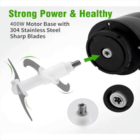 Thumbnail for Picatodo Electrico Sokany 400w 2 Litros Doble Cuchilla Acero