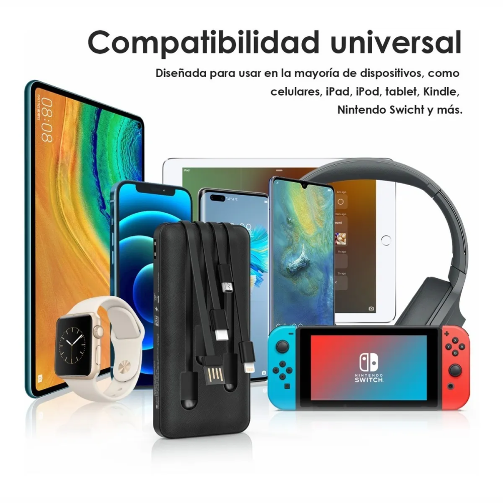 Power Bank Multipuertos 10000mah Batería Portátil 148