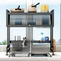 Thumbnail for Platero Escurridor De Platos Con Gabinete Para Loza