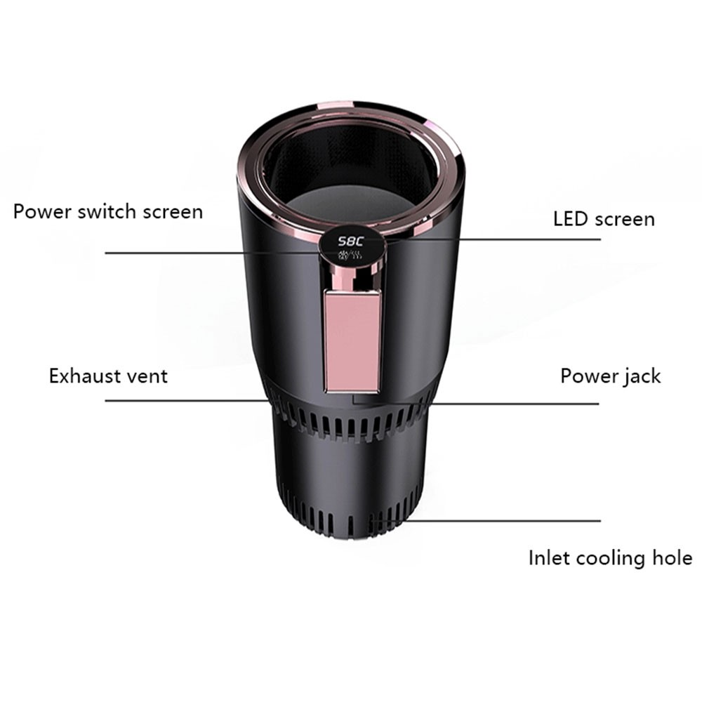 Porta Vasos Para Carro Enfría Y Calienta Electrónico Digital