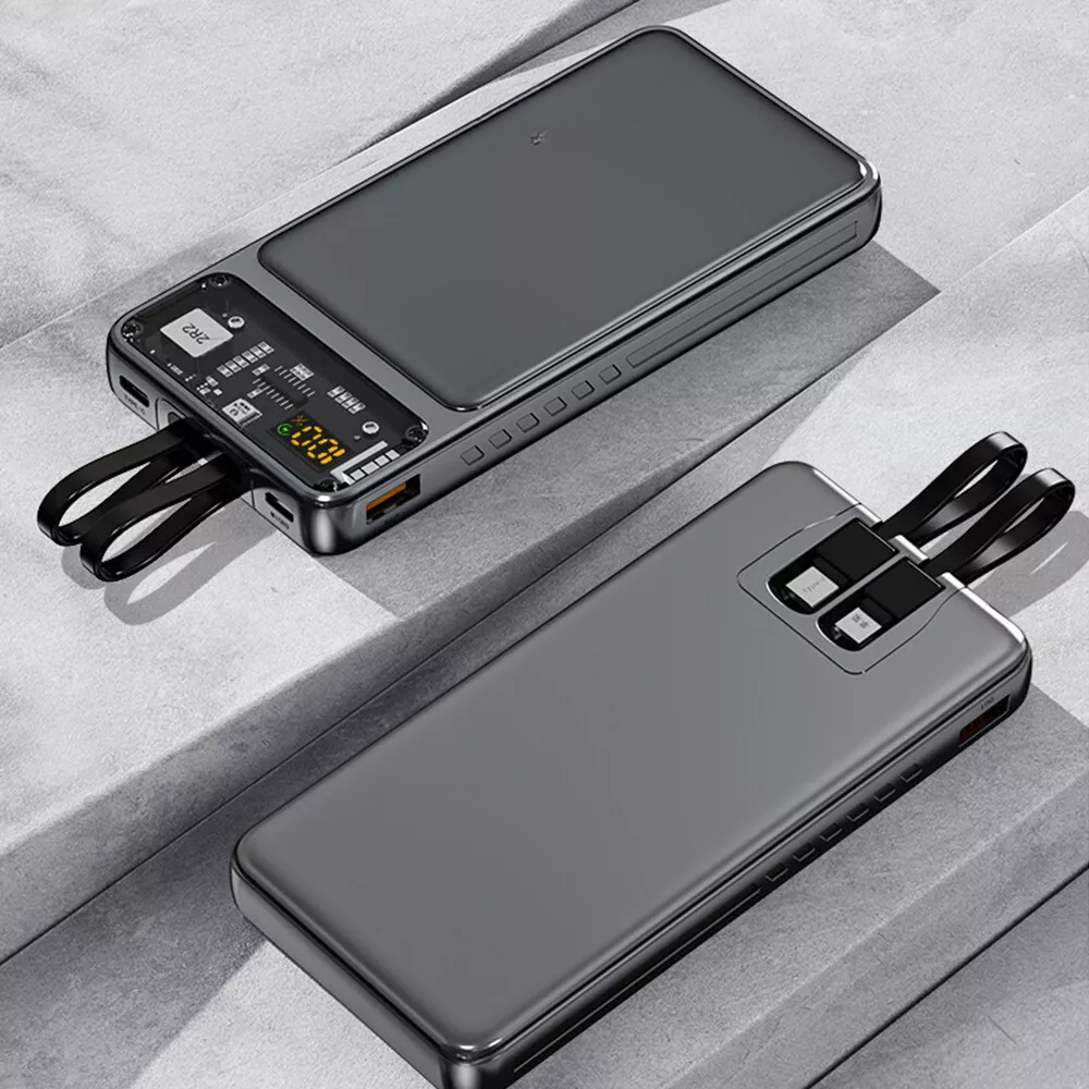 Power Bank 20000 mAh Multipuertos Tipo Lighting Tipo C 20w Digital