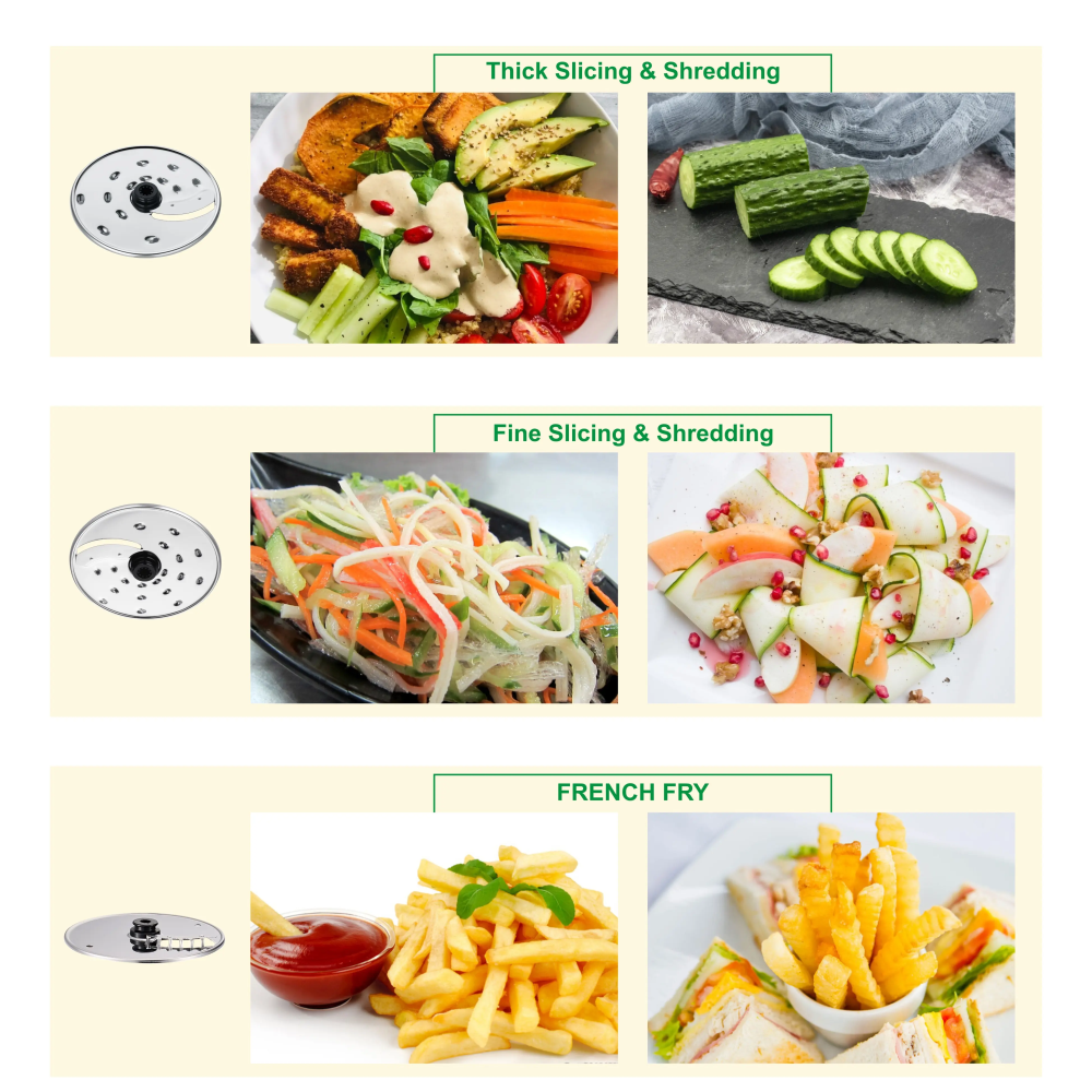 Procesador De Alimentos Semiindustrial Acero Inoxidable 650w