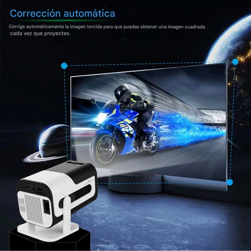 Proyector 4k Video Beam Wifi Bluetooth Jy320 Con Controles