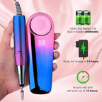Pulidor De Uñas Profesional Recargable P10 Con Accesorios