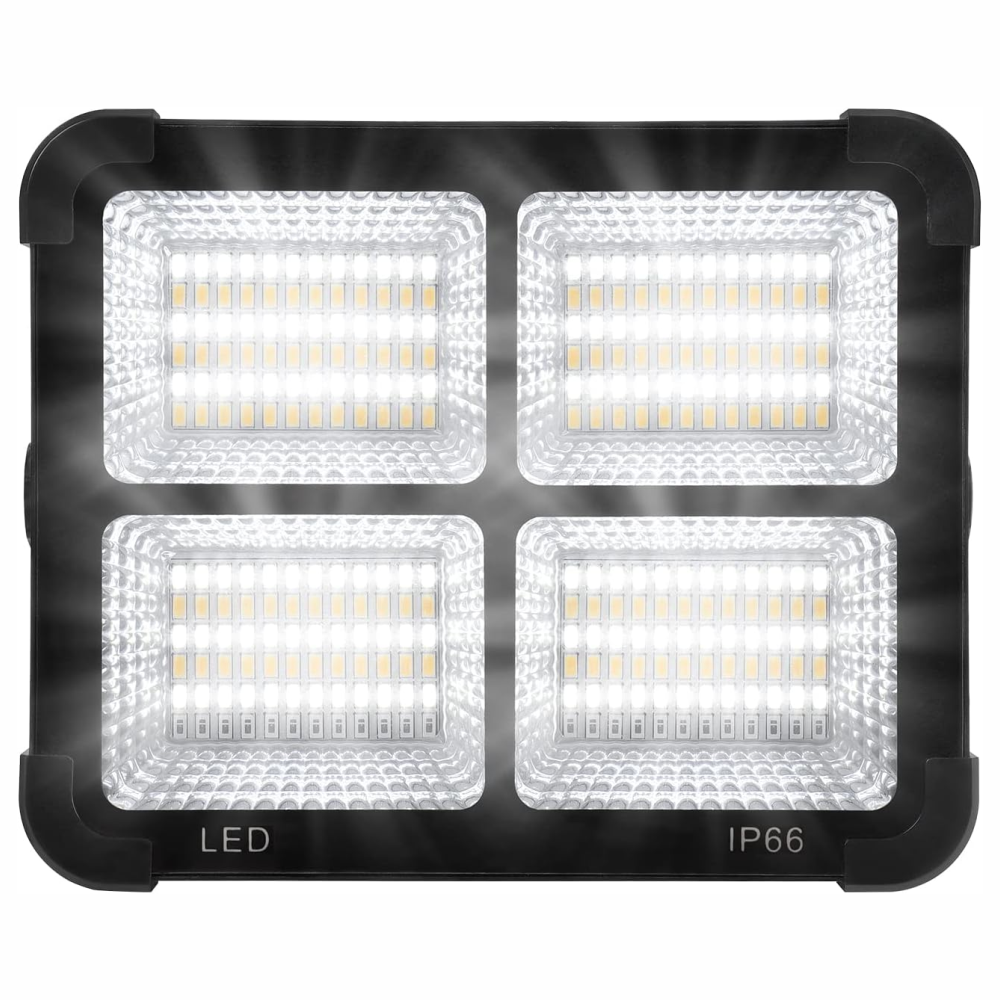 Reflector Solar Portatil 4 Modos De Luz Led 120w Power Bank