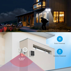 Reflector Solar Articulado Sensor Ajustable 120° Luz Blanca