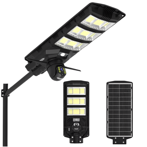 Reflector Solar 450W Cámara PTZ Sim Cuatro G Full HD Nocturna