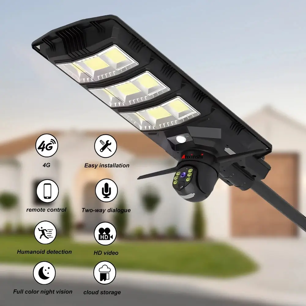 Reflector Solar Panel De 450w Con Camara Ptz Sim 4g Full Hd