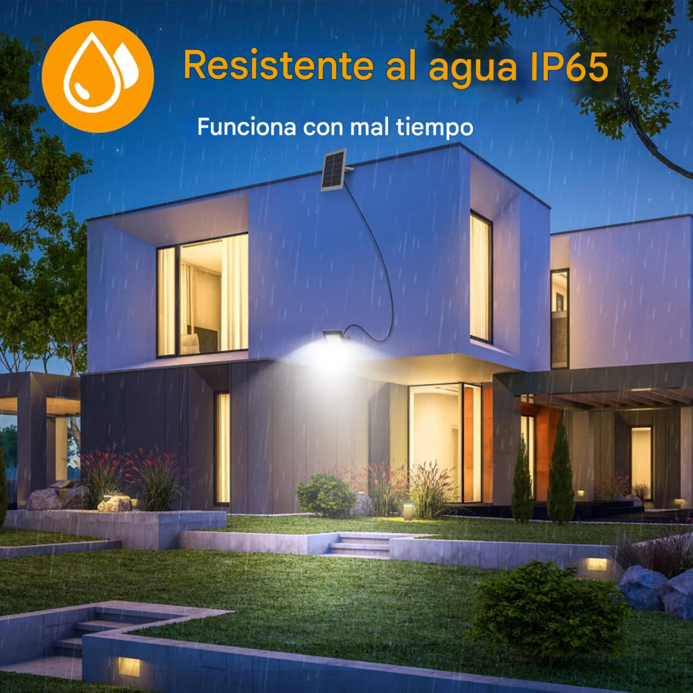 🌞Lampara Reflector Panel Solar Jortan 600w Ip66 Recargable⚡