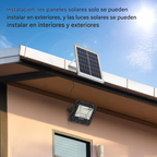 🌞Lampara Reflector Panel Solar Jortan 600w Ip66 Recargable⚡