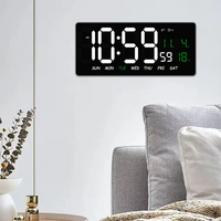 Reloj Digital Luz Led Calendario Temperatura Alarma De Pared Agregar a favoritos