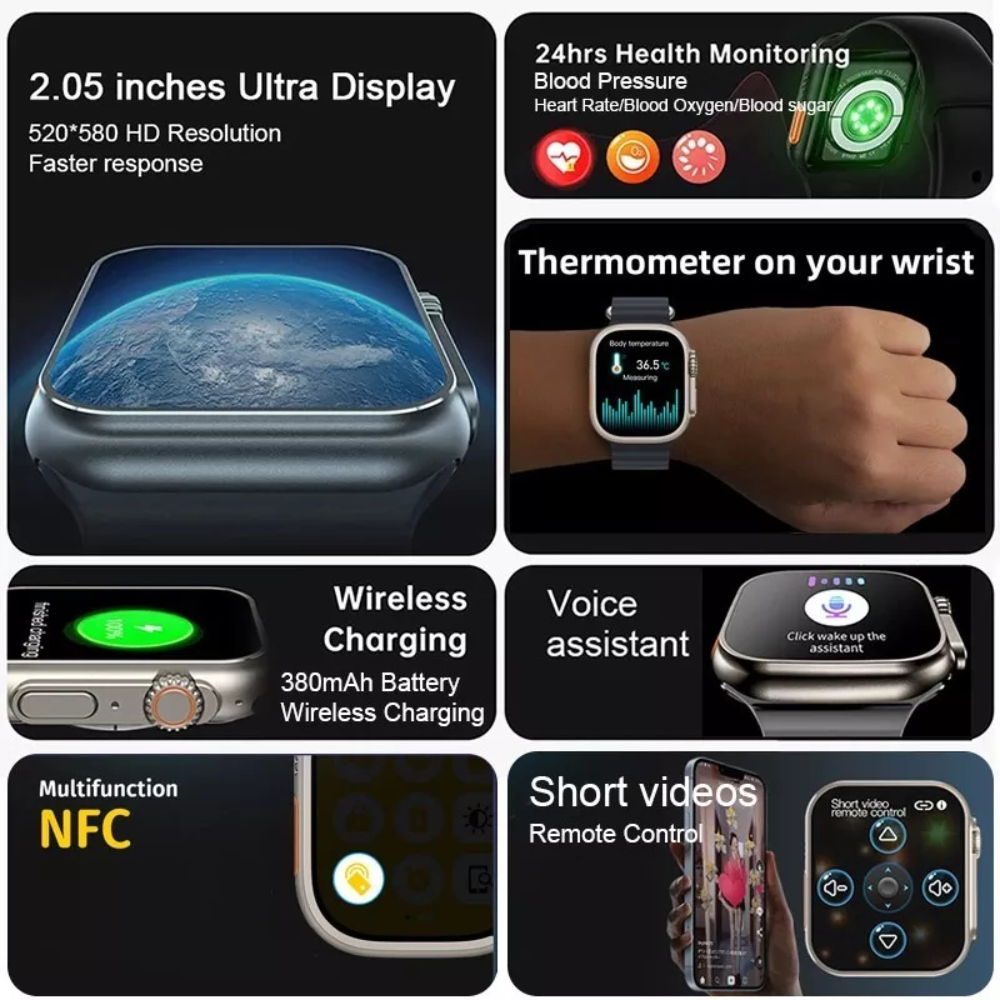 Smartwatch Serie 8 Ultra K800 Reloj Inteligente 49mm 2pulzo