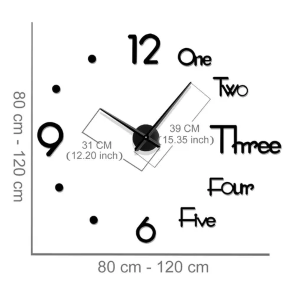 🕰️✨Reloj De Pared Decorativo 3d Grande Diseño Moderno🏠💎