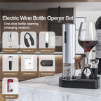 Sacacorchos Eléctrico Recargable Con Botón Y Accesorios
