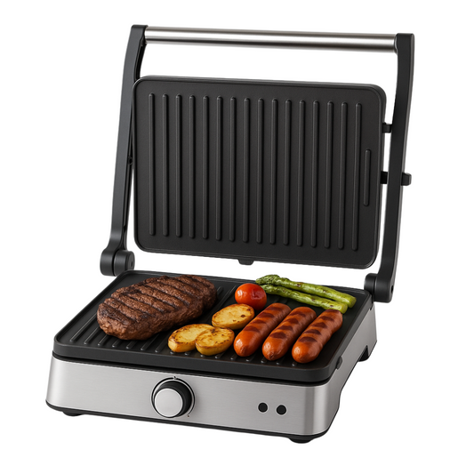 🔥Asador Plancha Parrilla Electrica Doble 2200w Antiadherente🌡️