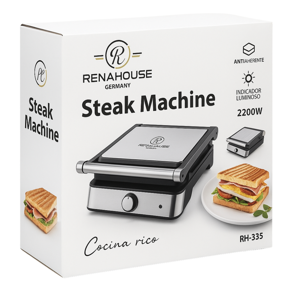 🔥Asador Plancha Parrilla Electrica Doble 2200w Antiadherente🌡️