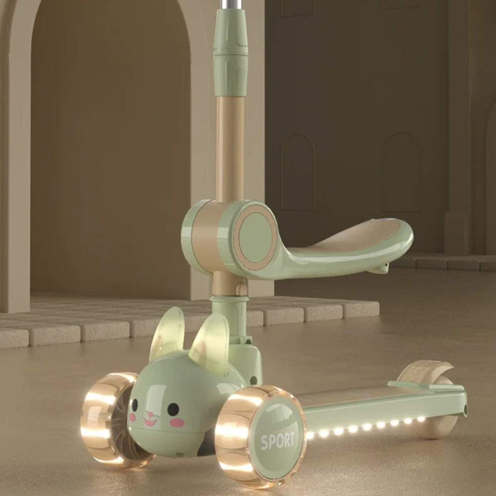 Scooter Ajustable Musical Para Niños Con Luces Led Jlbaby