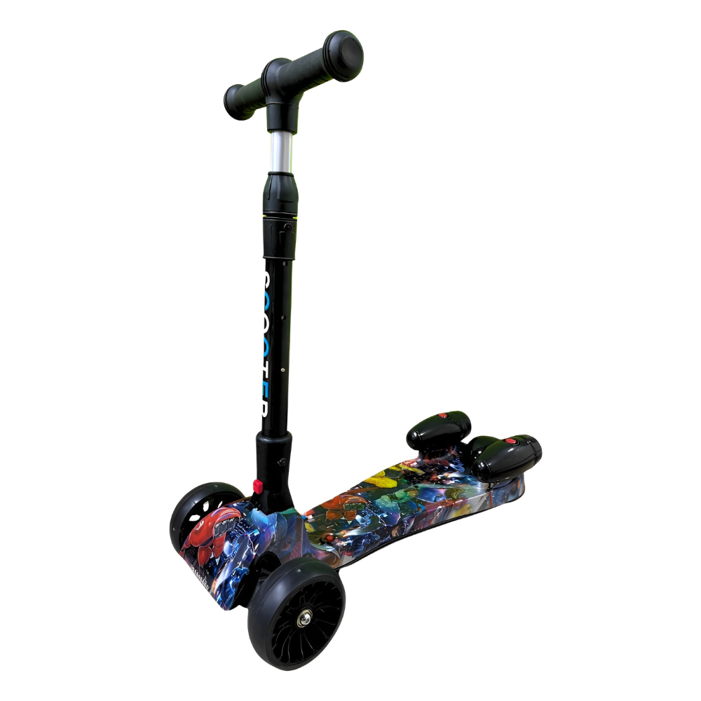 Patineta Scooter Con Humo Para Niños Bluetooth Luces Led