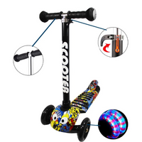 Thumbnail for Scooter Para Niños Plegable Con Luces Led Diseño Gusano