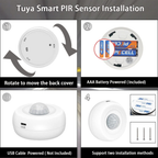 Sensor Movimiento Inteligente Compatible Alexa Tuya Smart Digital