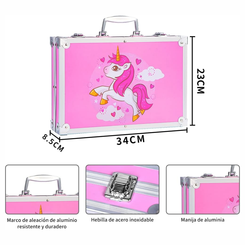 Set De Artes Profesional Para Niños Kit De Pintura 145 Pcs