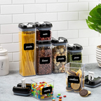 Organizador Frascos Herméticos Para Cocina X7 Recipientes