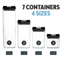 Thumbnail for Organizador Frascos Herméticos Para Cocina X7 Recipientes
