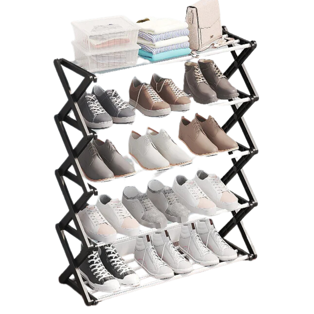 👟✨ Zapatero Organizador 10 Pares Desarmable X-shaped Rack🧼