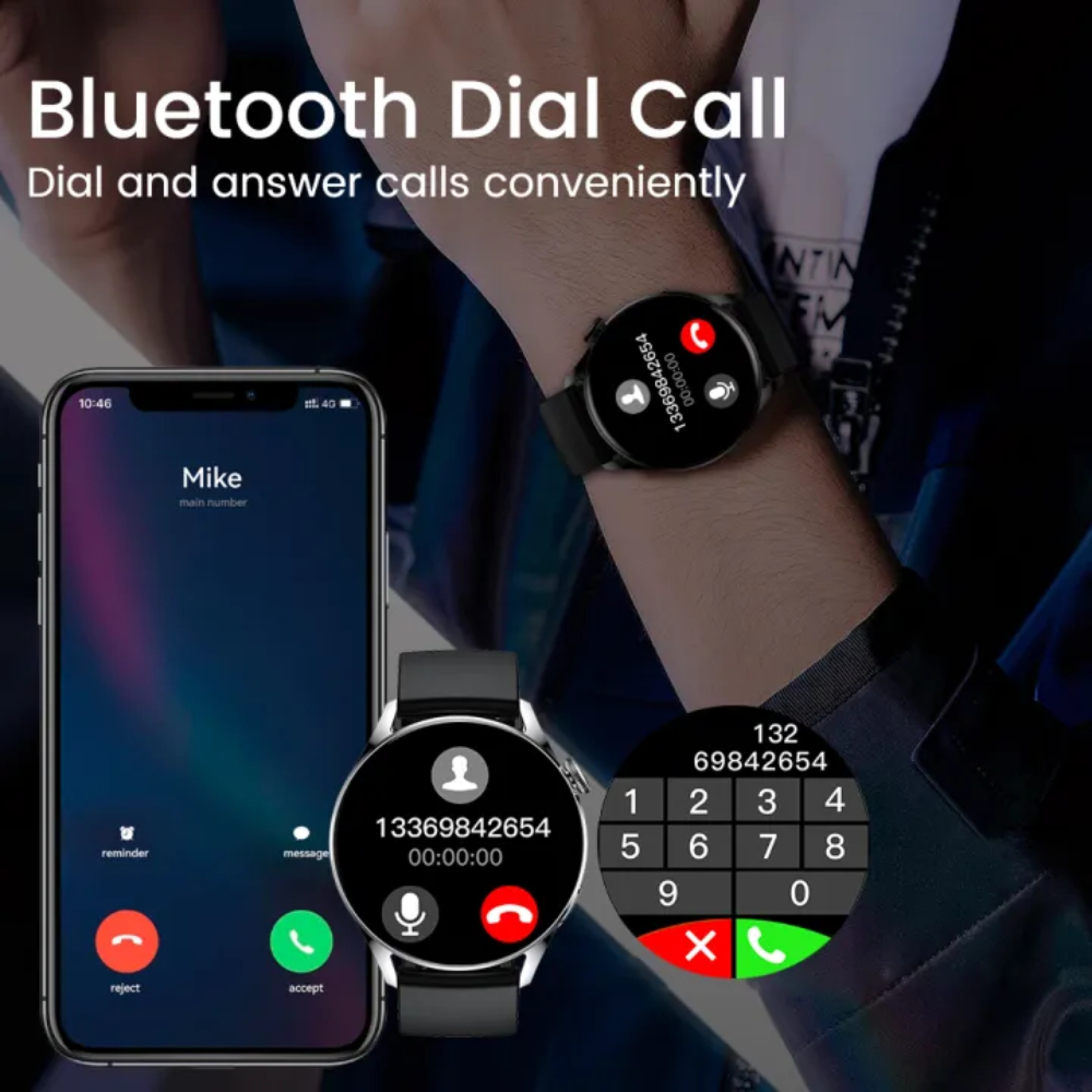 ⌚Reloj Inteligente Smartwatch Gt5 Nfc Siri Carga Inalámbrica