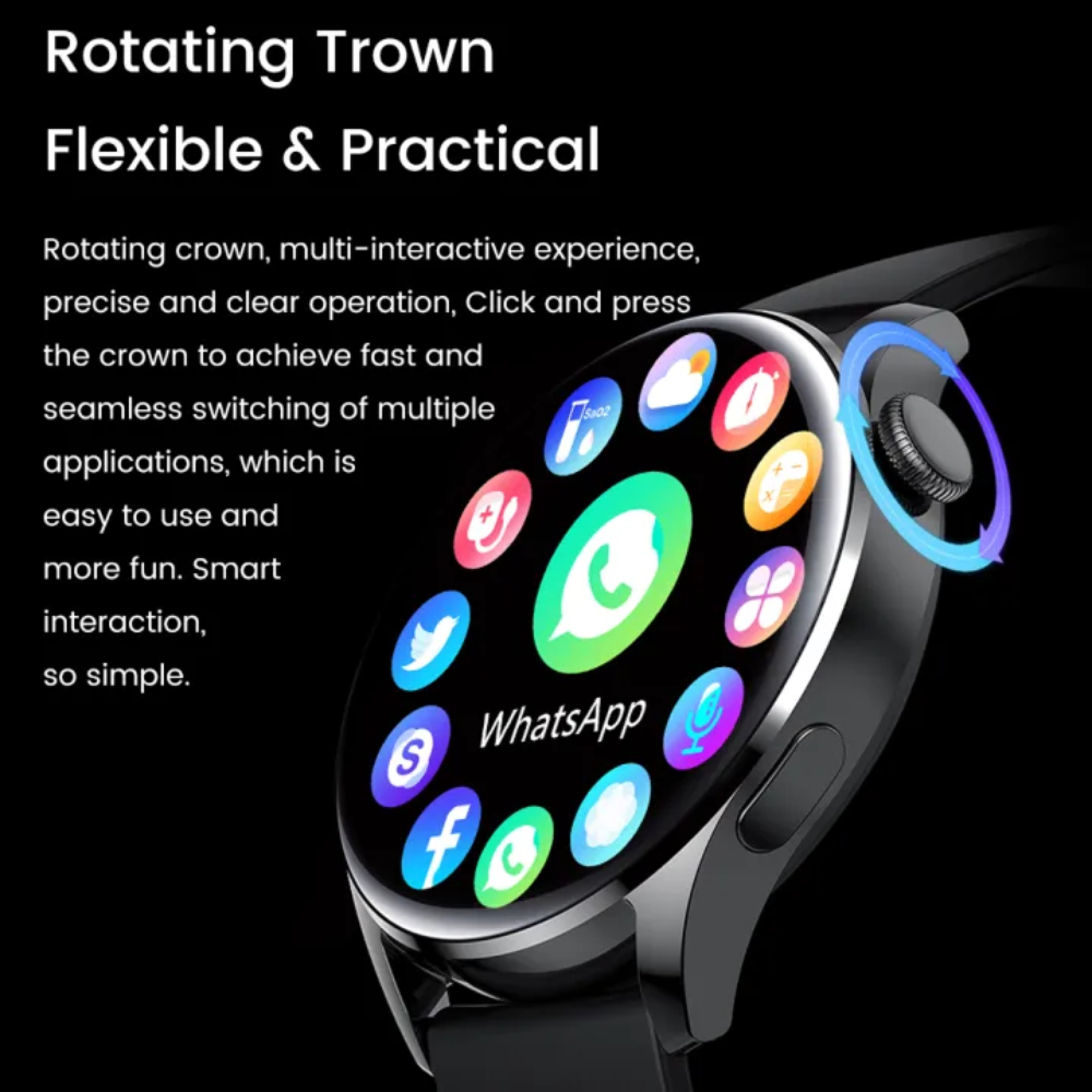 ⌚Reloj Inteligente Smartwatch Gt5 Nfc Siri Carga Inalámbrica