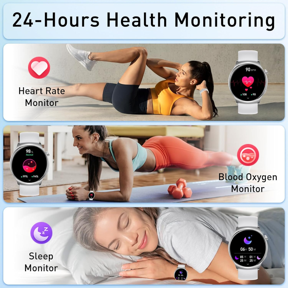 Smartwatch Reloj Inteligente Pantalla Amoled Hd Doble Pulso