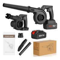 Sopladora Hojas Polvo Inalámbrico 56v 2 Baterías Litio 650w