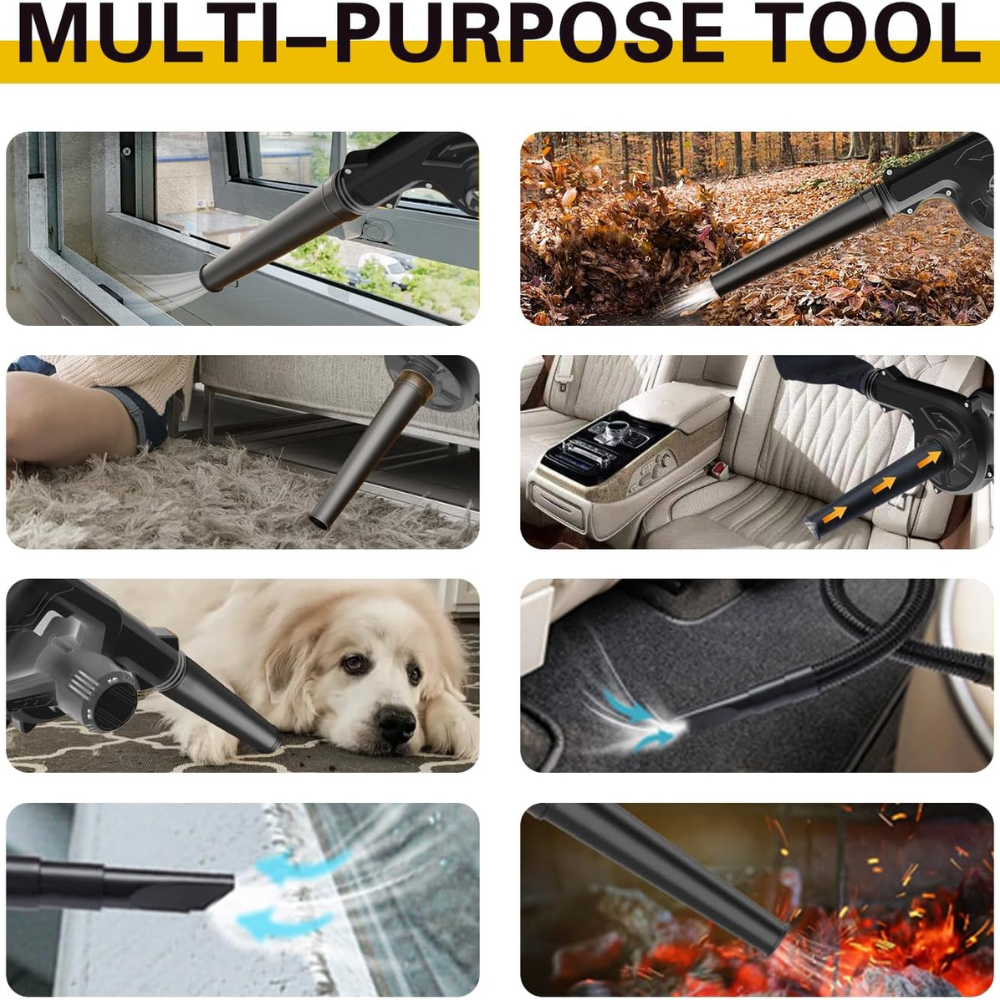 Sopladora Hojas Polvo Inalámbrico 56v 2 Baterías Litio 650w