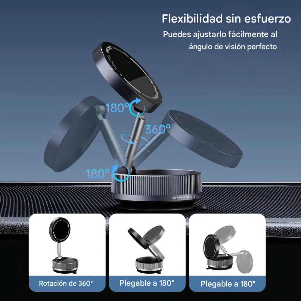 📱Soporte Holder Magnético Para Teléfono Con Succión Al Vacío