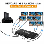 Divisor Spliter Hdmi 1 X 8 Alta Definición 1920x108p/3d /4k