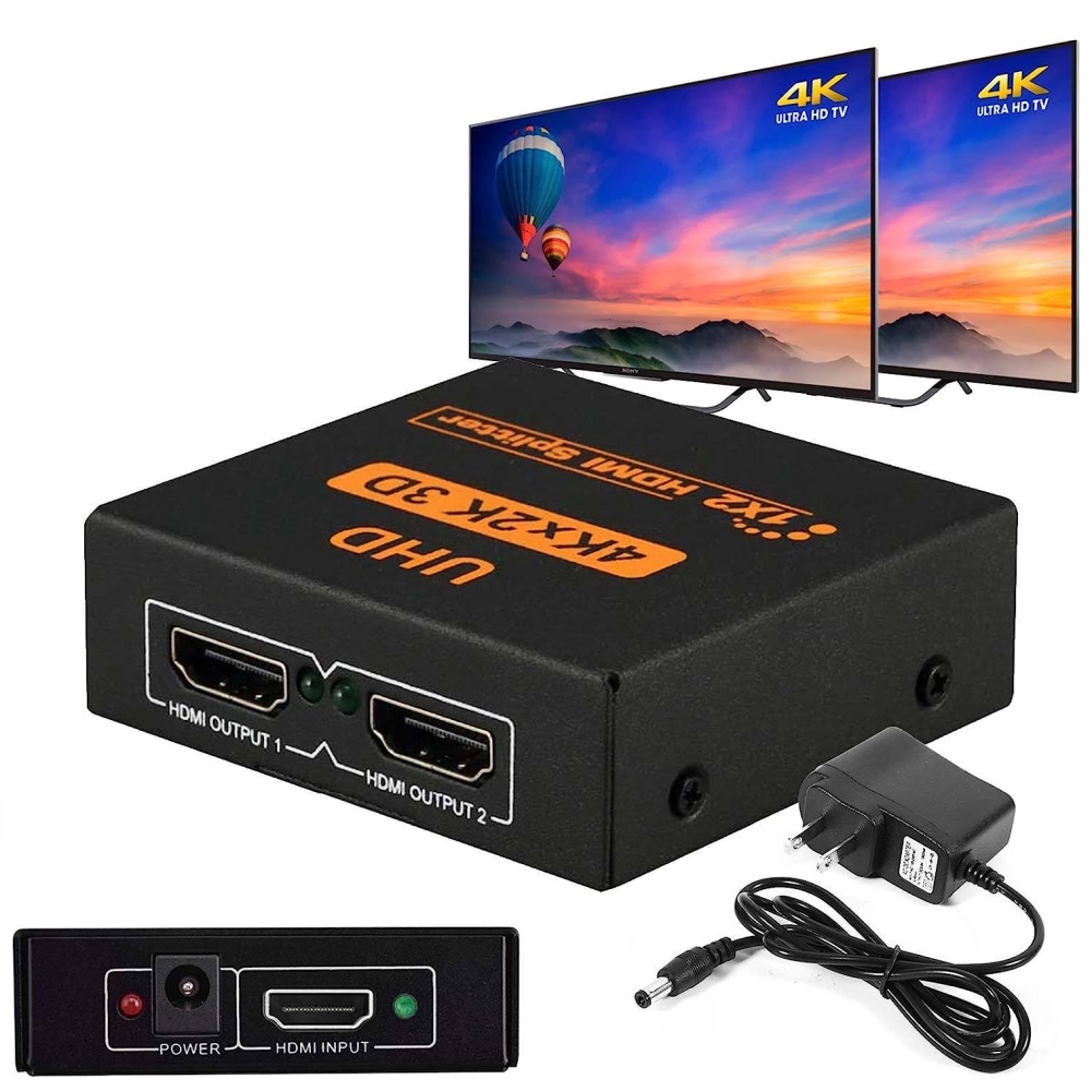 Splitter Hdmi 1 X 2 Alta Definición 1920x108p/3d /4k