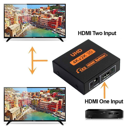 Splitter Hdmi 1 X 2 Alta Definición 1920x108p/3d /4k