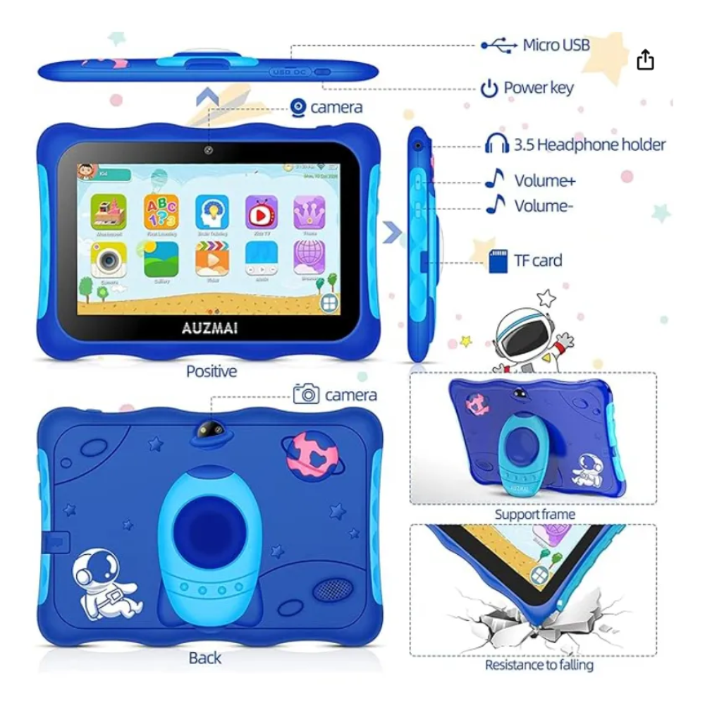Tablet Kids Niños K3 Android 13 6gb Ram 128gb Almacenamiento
