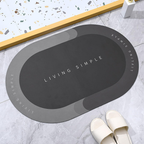 Tapete Absorbente Antideslizante Baño Living Simple 58c Seguridad