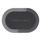 Tapete Absorbente Antideslizante Baño Living Simple 58c Seguridad