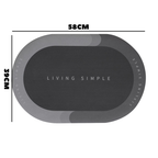 Tapete Absorbente Antideslizante Baño Living Simple 58c Seguridad